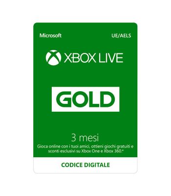 Microsoft XBOX LIVE GOLD Card 3 mesi